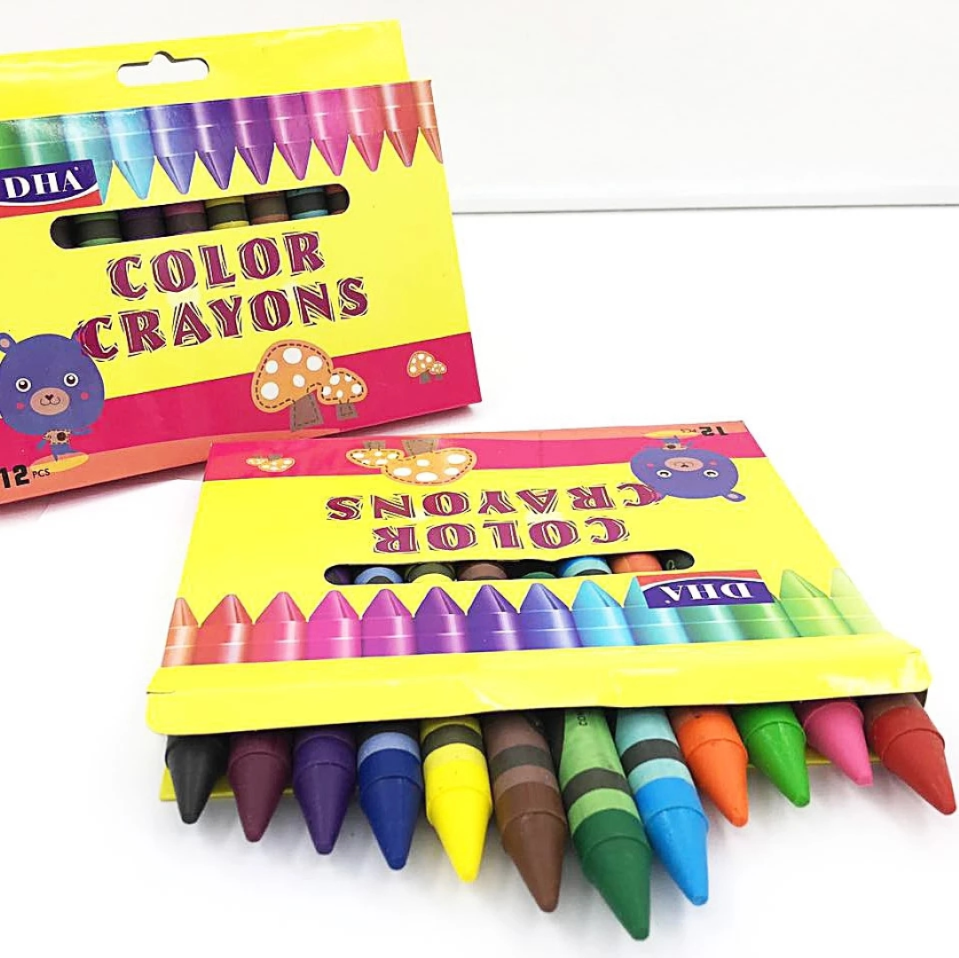 WAX CRAYONS COLOR 12PCS S2012A